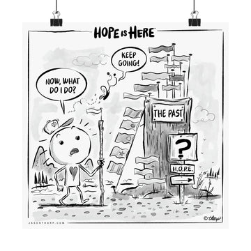 Printify Poster 12" x 12" / Matte "Guiding Hope" 12x12 Inspirational Art Print - Beyond Hope Project