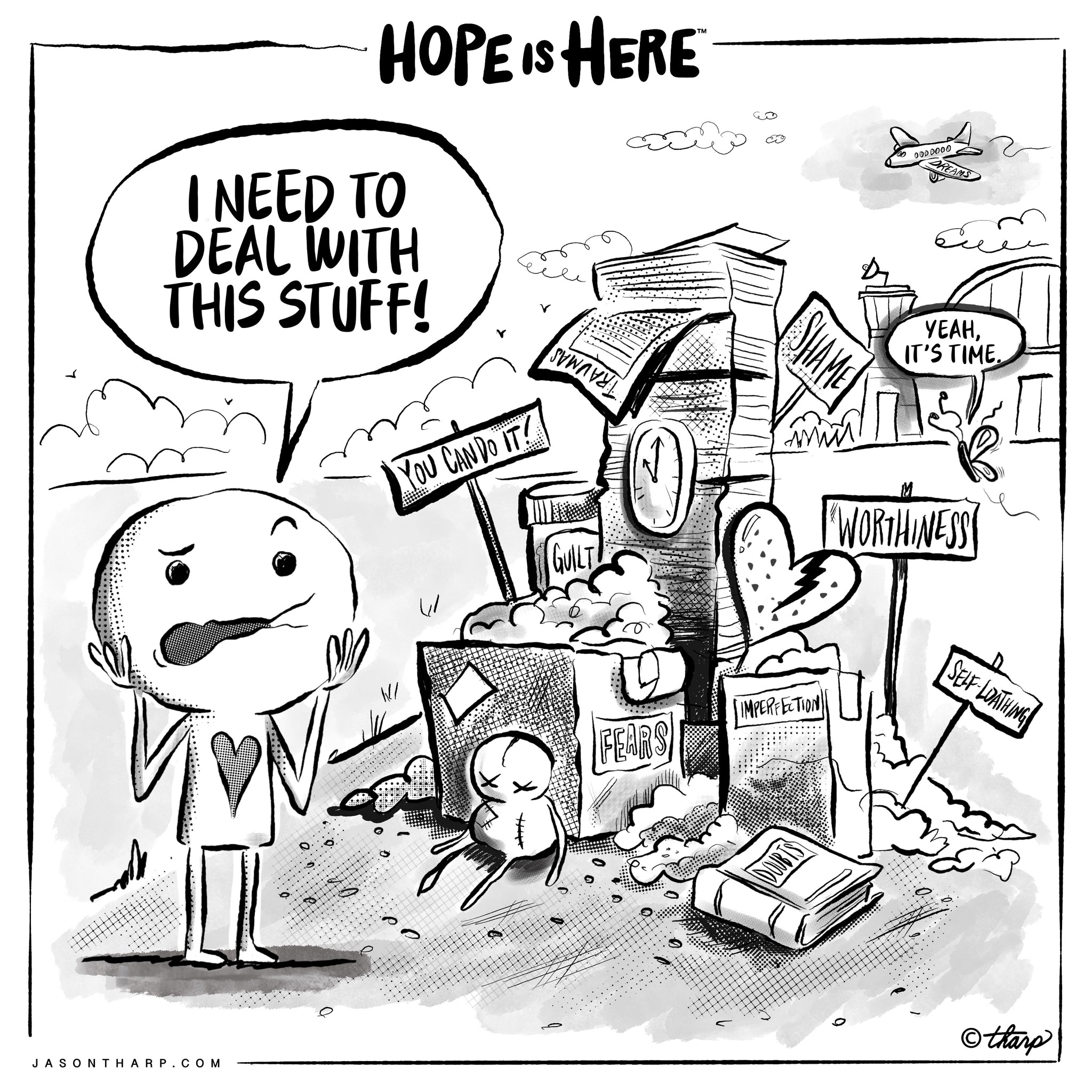 Beyond Hope Project, Hope is Here comic about clearing the runway for life