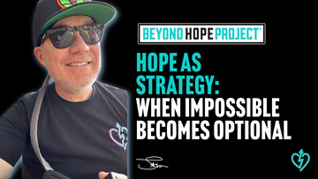 Jason Tharp keynote speaker at Sylvester Cancer Survivorship Symposium discussing hope as strategy for cancer survivors