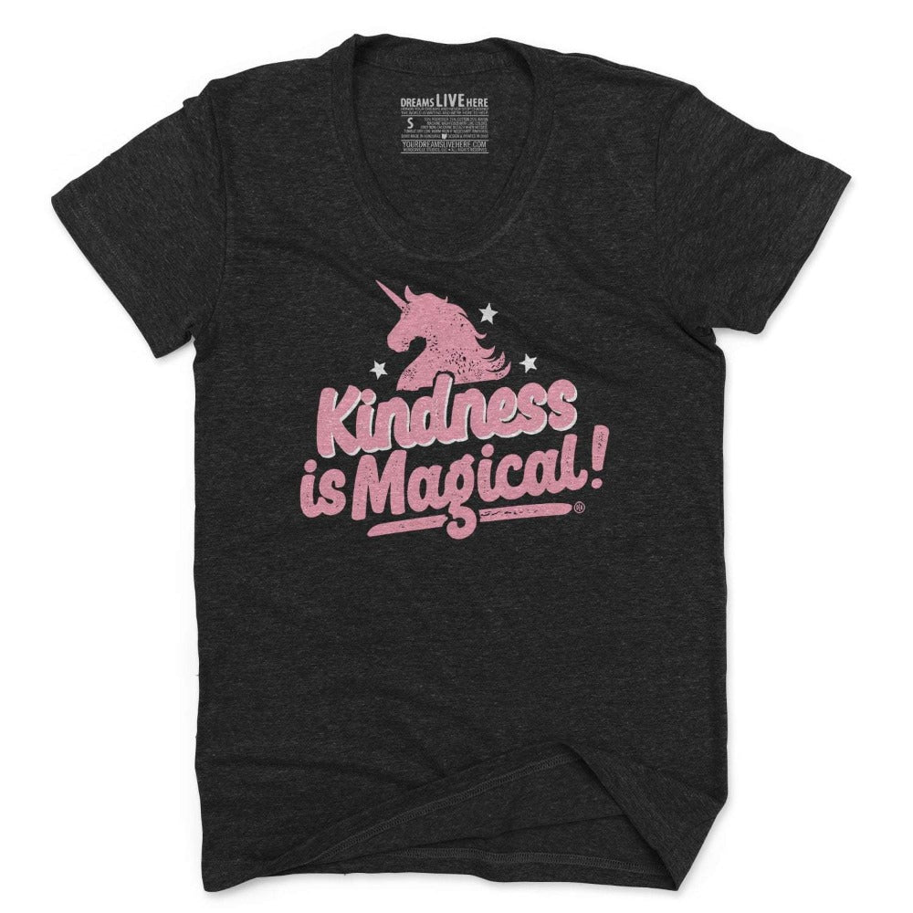 Dreams Live Here T-Shirt Kindness is Magical • Women • Unicorn Tee